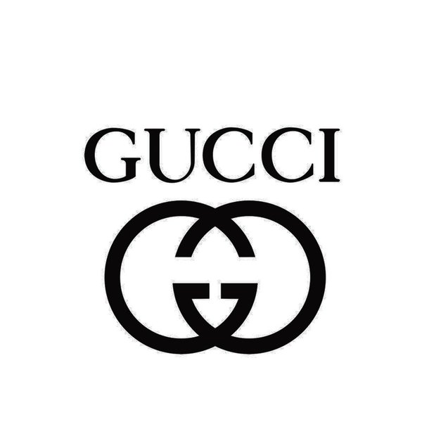 Stickers Gucci noir 10 cm