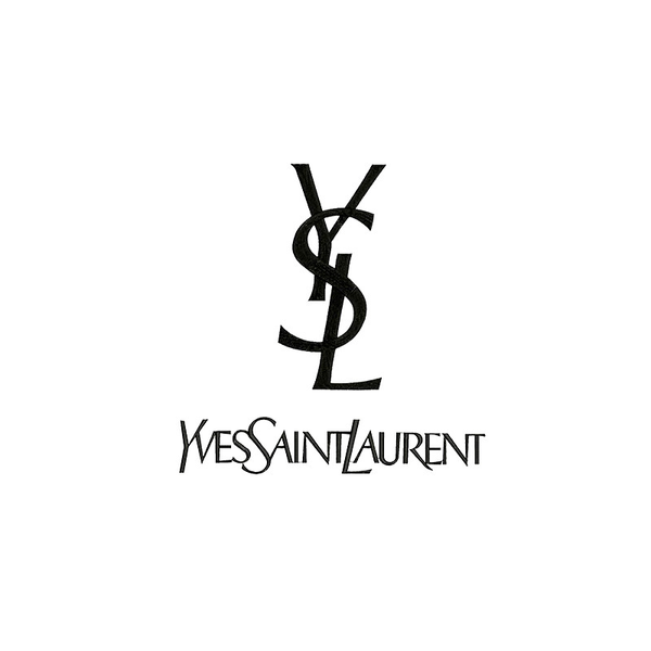 Stickers Yves Saint Laurent noir 20 cm