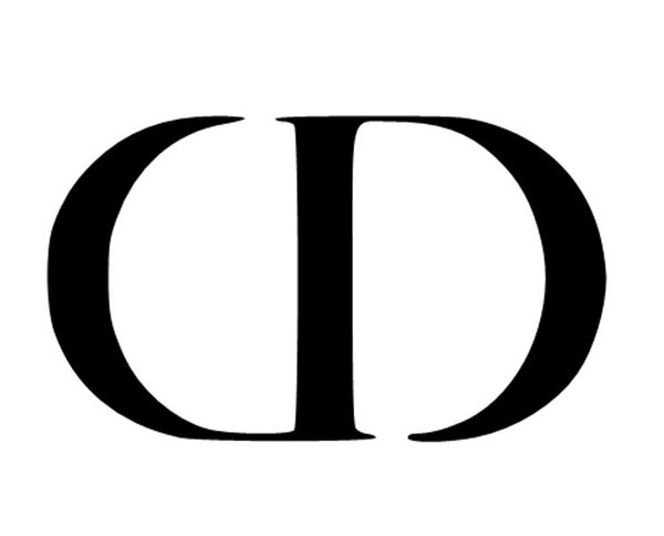 Sticker CD Christian Dior logo initiales