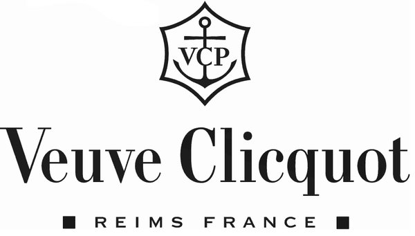Stickers Veuve Clicquot noir 30 cm