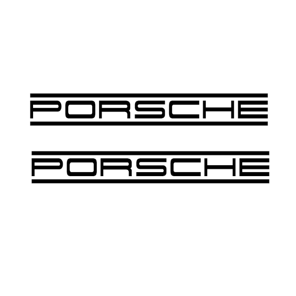 Lot de stickers bandes Porsche